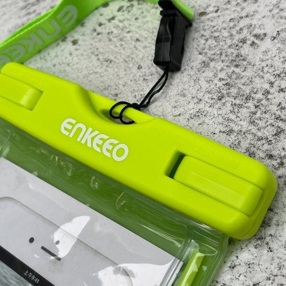Enkeeo Waterproof Phone Case Neon Green Floating Phone Pouch Underwater - Picture 9 of 11